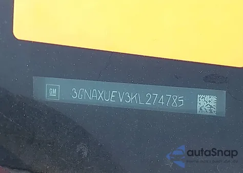 2019 Chevrolet Equinox Lt from USA, damaged, VIN 3GNAXUEV3KL274785